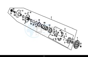 ORBIT II 50 (25 KM/H) (AE05W8-NL) (L8-M0) drawing DRIVEN PULLEY ASSY