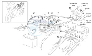 RSV 2 1000 drawing Rear electrical system