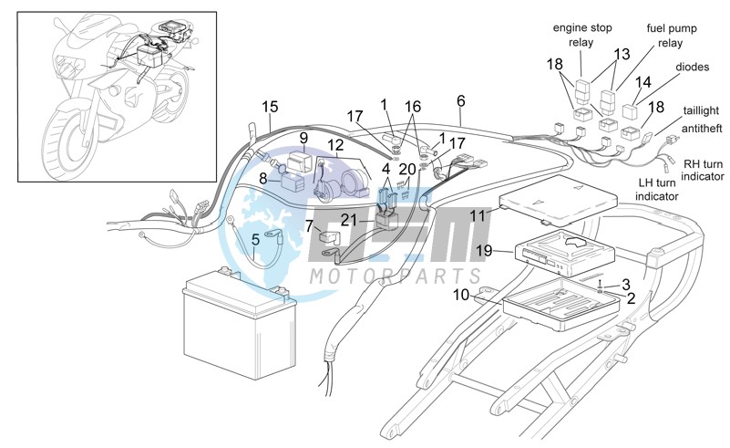 Rear electrical system