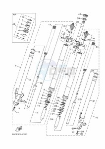 TRACER 900 MTT850 (B5CM) drawing FRONT FORK