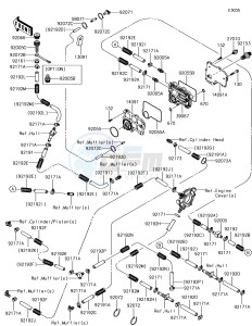 JET SKI ULTRA LX JT1500KJF EU drawing Cylinder Head