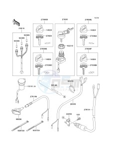 KVF 400 D [PRAIRIE 400] (D1-D4) [PRAIRIE 400] drawing IGNITION SWITCH