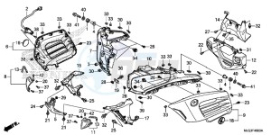 GL1800BD F6B Bagger - GL1800BD UK - (E) drawing COWL