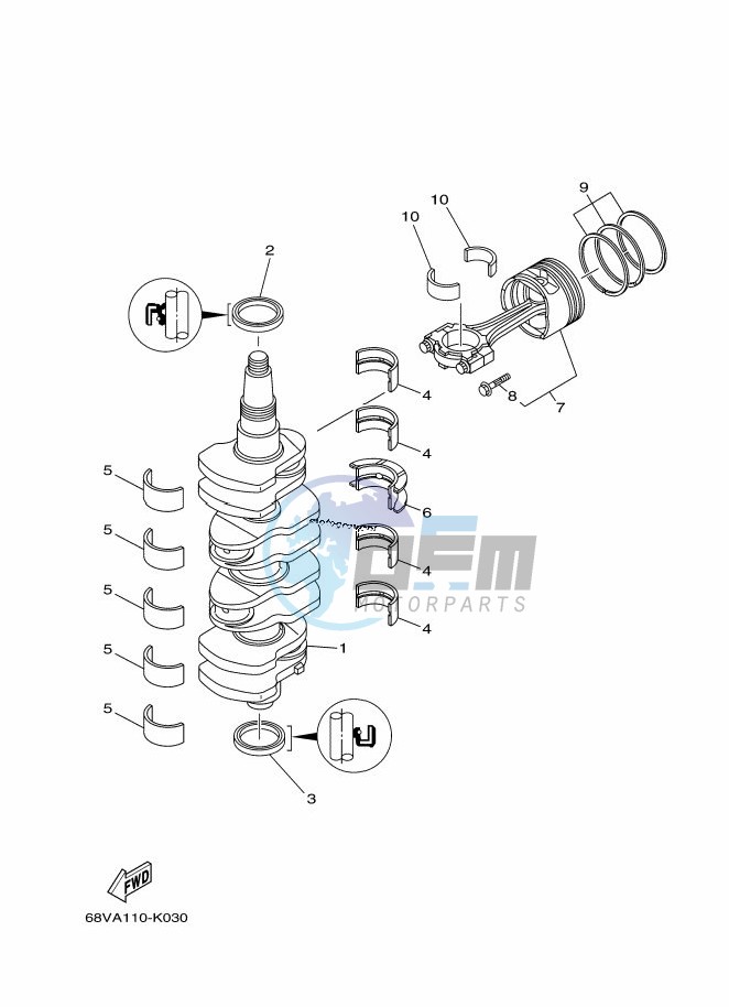 CRANKSHAFT--PISTON