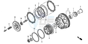 CBR600F drawing CLUTCH (2)