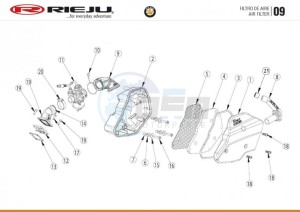 BYE-BIKE-25-KM-H-EURO4-HOLLAND-WHITE drawing AIR FILTER