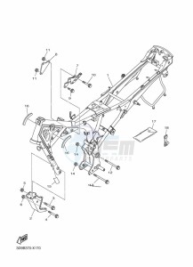 YBR125ESD (3D9B) drawing FRAME