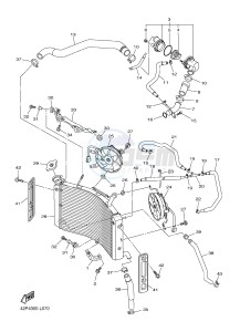 FZ8-S FZ8 FAZER 800 (42PN) drawing RADIATOR & HOSE