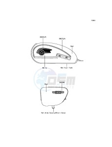 W800 EJ800AFF GB XX (EU ME A(FRICA) drawing Decals(Red/White)