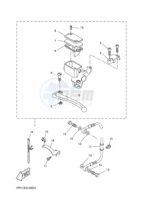 NS50 AEROX R (1PH5 1PH5 1PH5 1PH5 1PH5) drawing REAR MASTER CYLINDER