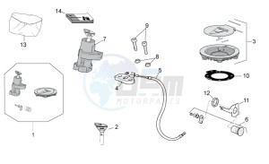 RSV 4 1000 APRC R ABS USA drawing Lock hardware kit