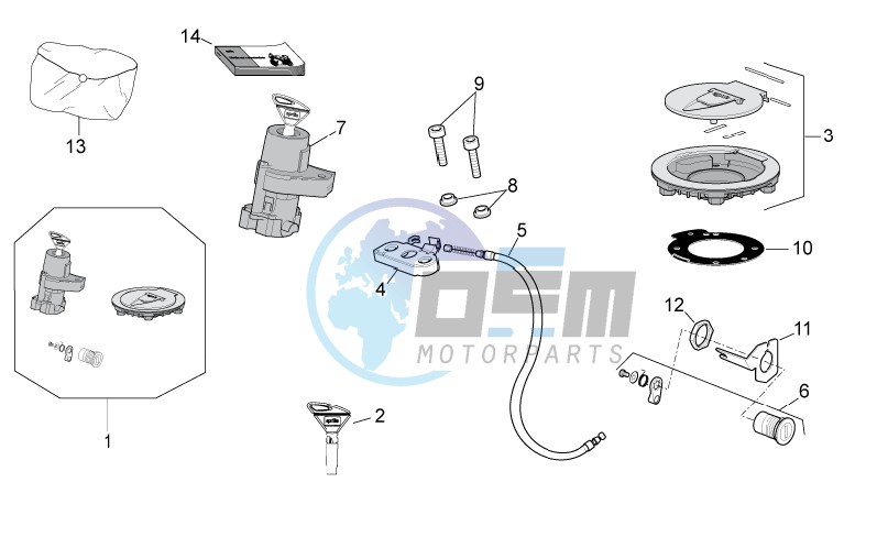 Lock hardware kit