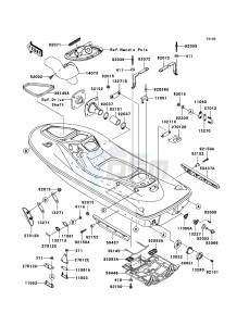 JET SKI STX-12F JT1200D6F FR drawing Hull