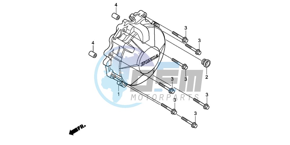 GENERATOR COVER (CBF600S8/SA8/N8/NA8)