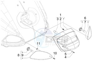 S 50 2T UK drawing Tail light - Turn signal lamps