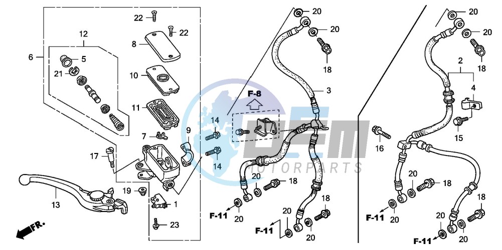 FR. BRAKE MASTER CYLINDER (CB1300/S)