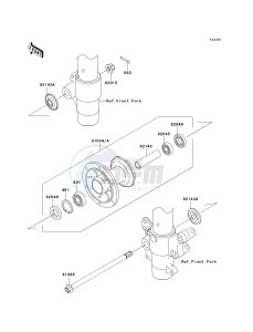 KX 85 A [KX85 MONSTER ENERGY] (A6F - A9FA) A7F drawing FRONT HUB