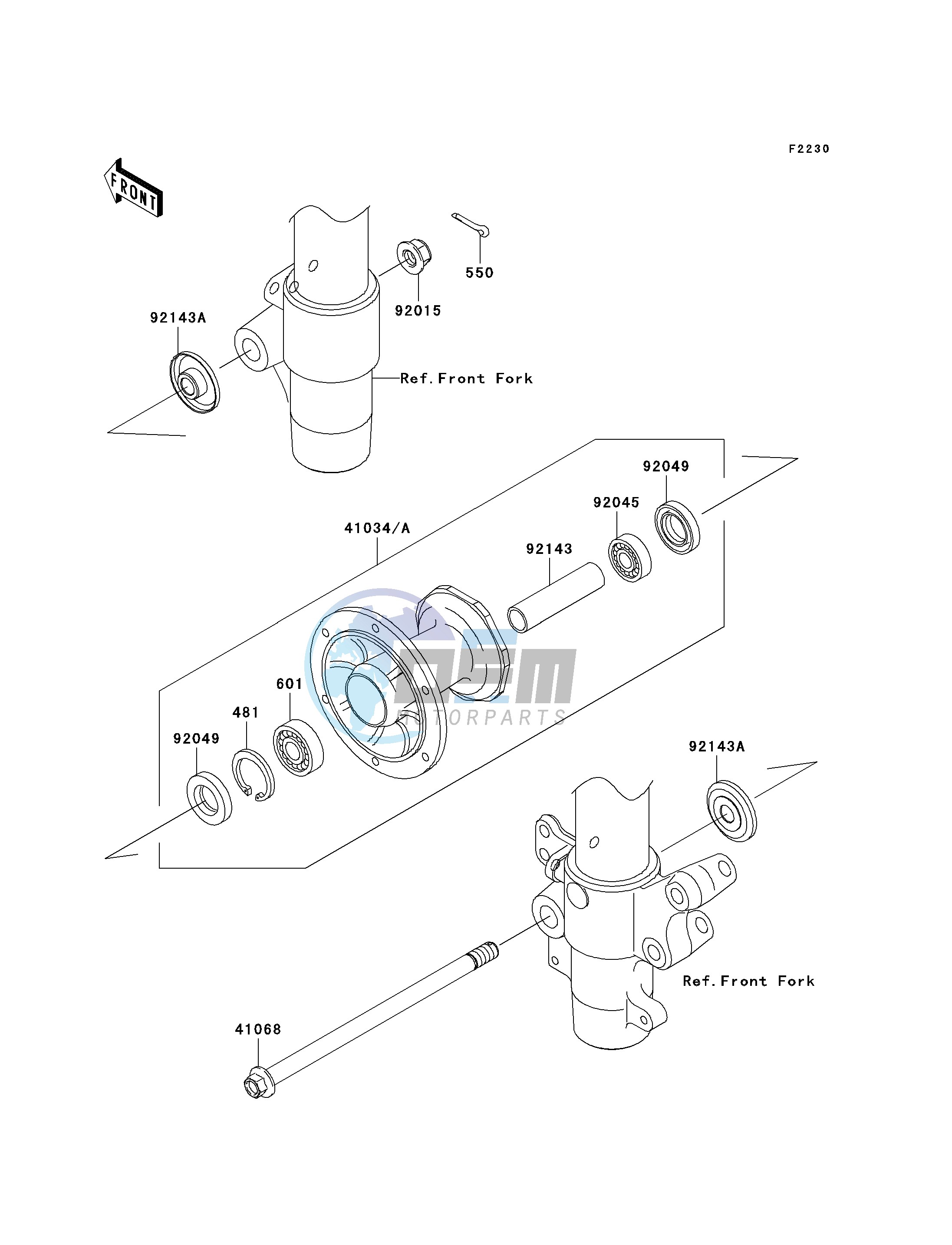 FRONT HUB