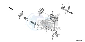 TRX680FAE TRX680 Europe Direct - (ED) drawing GEARSHIFT FORK