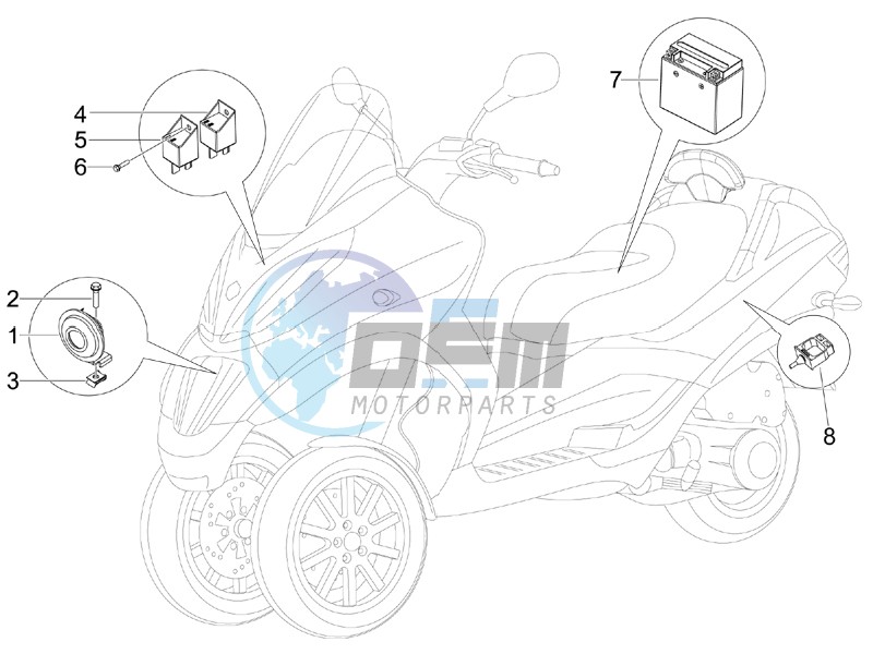 Remote control switches - Battery - Horn