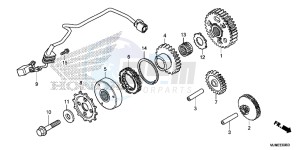 VFR800XF CrossRunner 2ED drawing STARTING CLUTCH