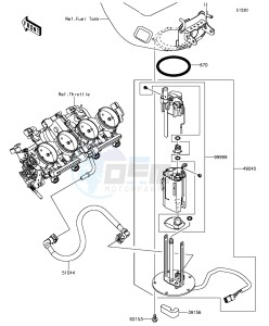 NINJA ZX-6R ABS ZX636FGF FR GB XX (EU ME A(FRICA) drawing Fuel Pump