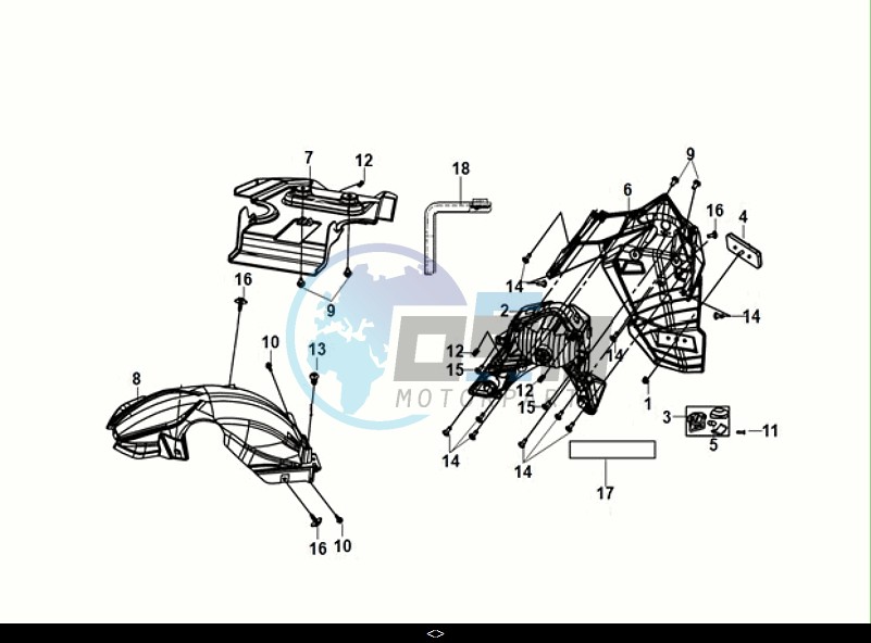 REAR FENDER - REAR INNER FENDER