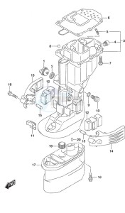 DF 9.9B drawing Drive Shaft Housing