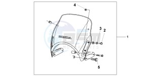 CB1300S CB1300SUPERBOLD'OR drawing FLY SCREEN