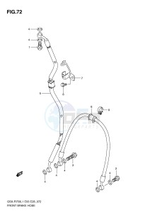 GSX-R750 (E3) drawing FRONT BRAKE HOSE