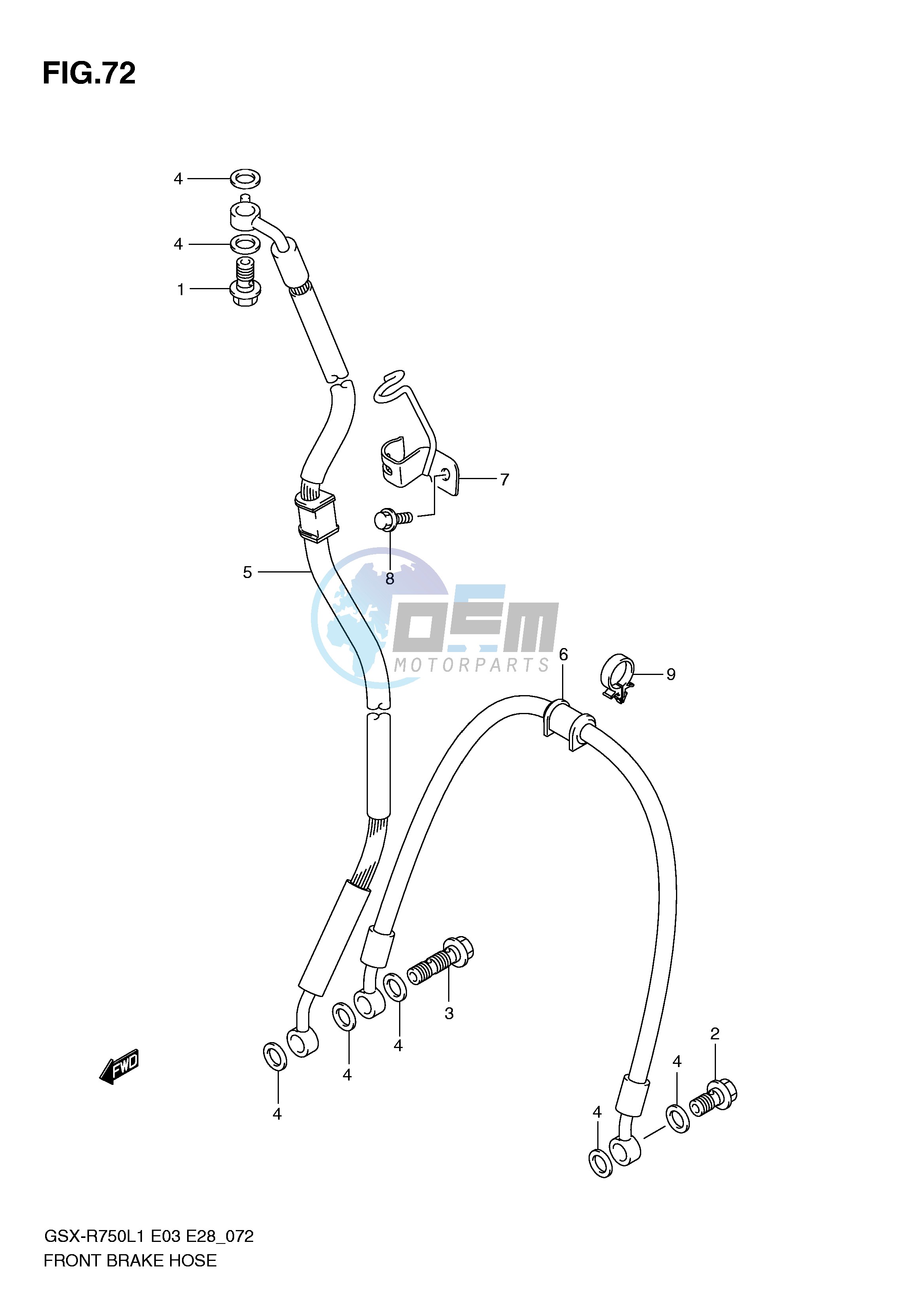 FRONT BRAKE HOSE