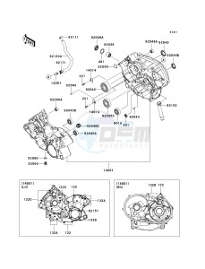 KRF 750 G [TERYX 750 FI 4X4] (G9F) G9F drawing CRANKCASE