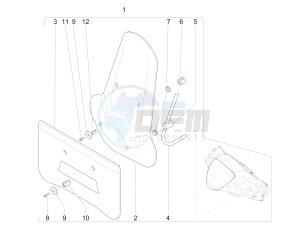 Liberty 50 4t ptt Double disc drawing Windshield