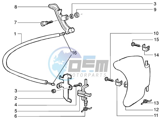 Petrol cap-steering wheel lock