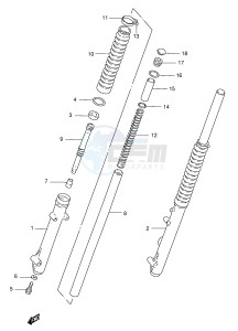 TS185ER (E1) drawing FRONT DAMPER (P9)