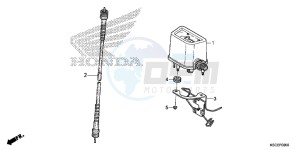 CRF250XD CRF250R Europe Direct - (ED) drawing METER