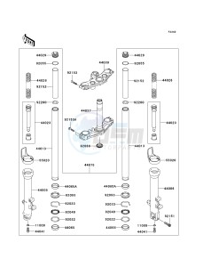 ZR 750 K [Z750S] (K1) K1 drawing FRONT FORK