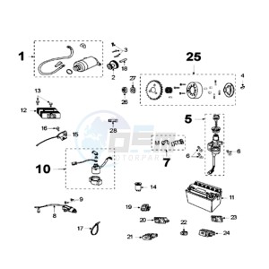 SUM 125 drawing ELECTRIC PART