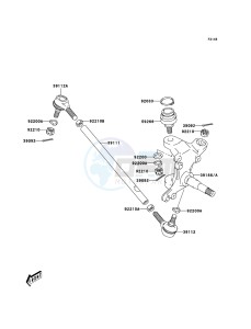 KFX400 KSF400A6F EU drawing Knuckle Arm