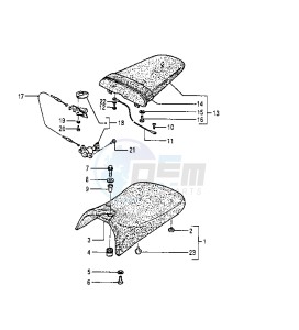 TZR RR 125 drawing SEAT