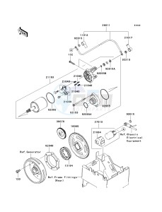 KRF 750 C [TERYX 750 4X4] (C8F) C8F drawing STARTER MOTOR