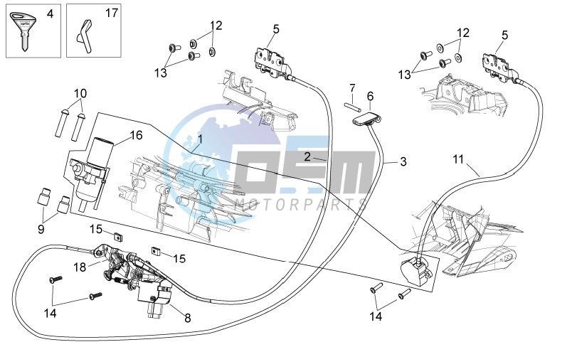 Lock hardware kit