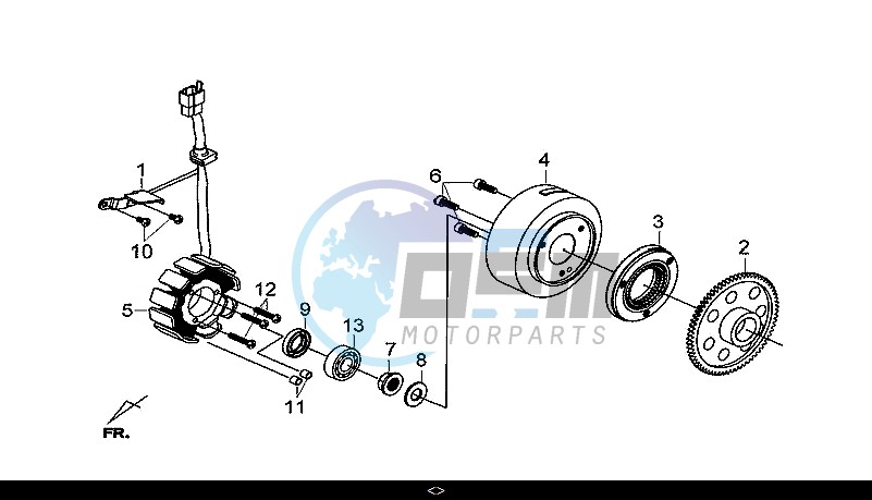 FLYWHEEL - STATOR / GTS 300I ABS (LN30W9-EU) (L7-M0)