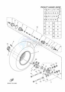 YFM700FWBD YFM70KPHK (B5K9) drawing REAR WHEEL 2