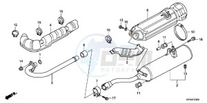 TRX420FMC drawing EXHAUST MUFFLER