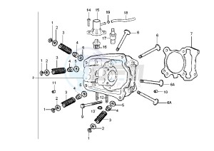 X9 180 Amalfi drawing Cylinder head - Valves