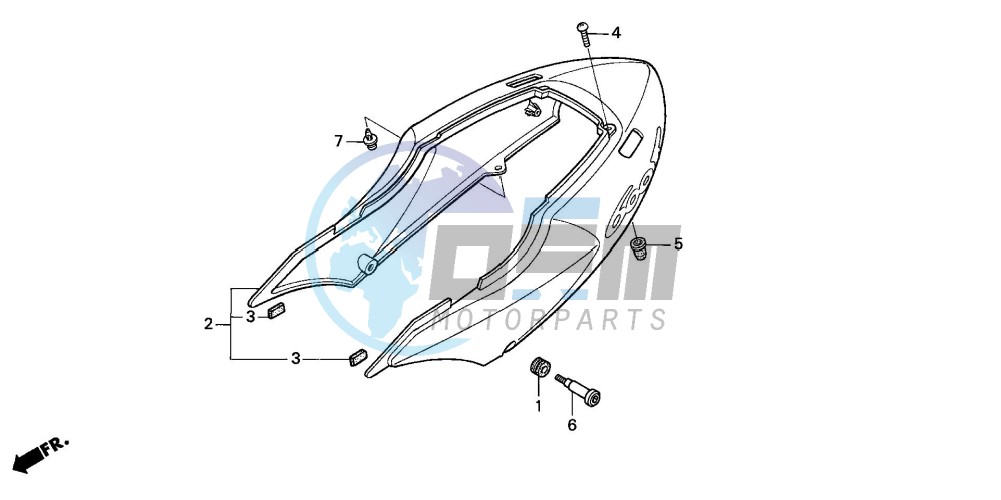 REAR COWL (CBR600F/F44)