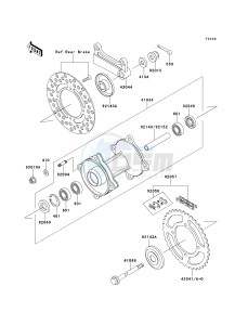 KX 80 W [KX80] (W1-W3) [KX80] drawing REAR HUB