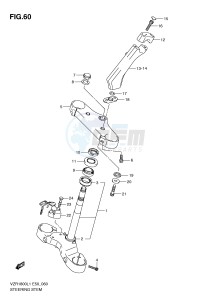 VZR1800 (E50) INTRUDER drawing STEERING STEM