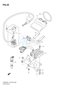 GSX650F (E3-E28) Katana drawing ELECTRICAL (GSX650FL1 E33)